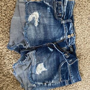 Wax Jean Blue Denim Shorts